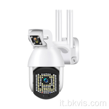PTZ Dual Lens Wireless Dome Sorveglianza CCTV Camera